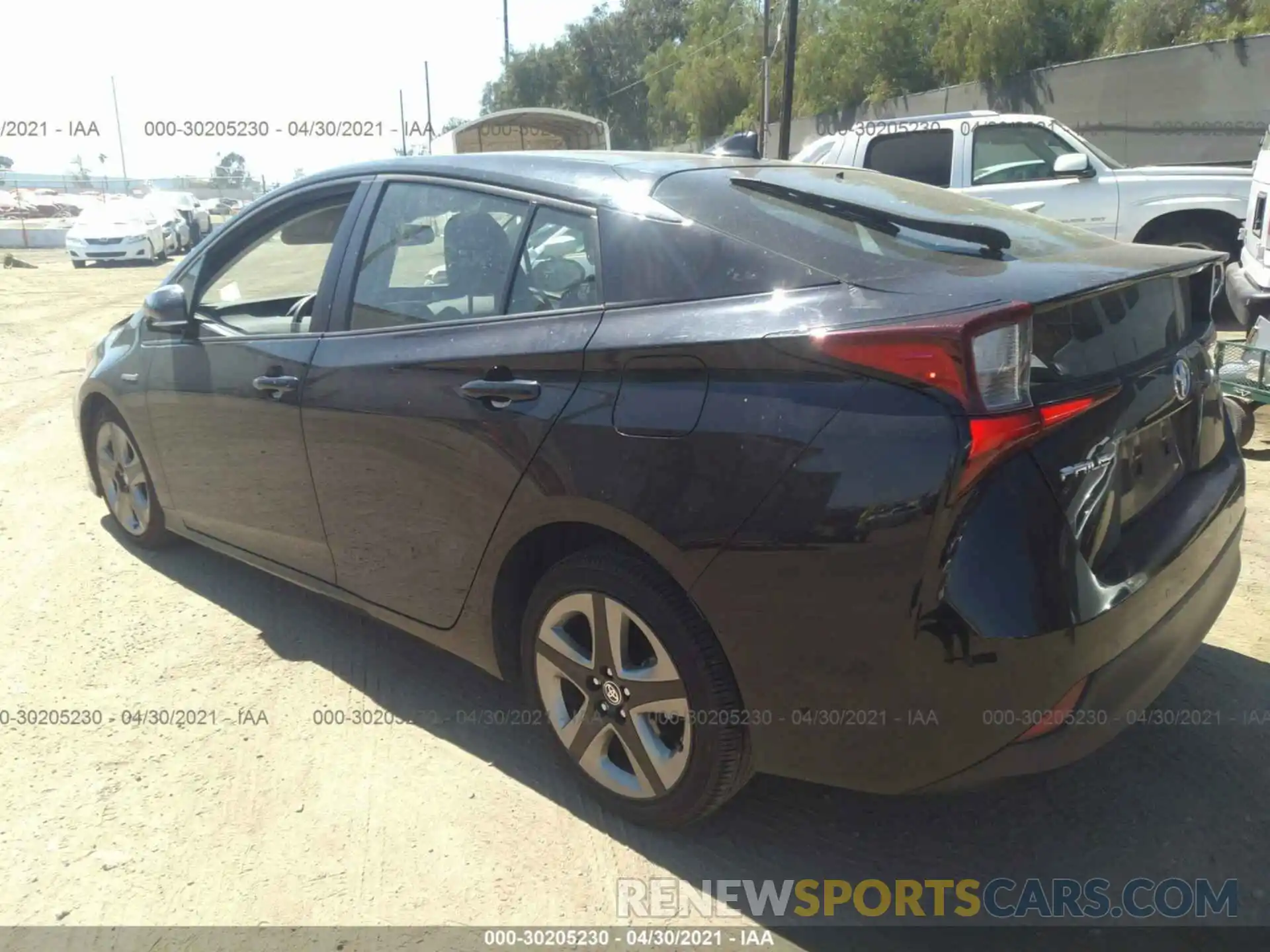 3 Photograph of a damaged car JTDKARFU3K3097703 TOYOTA PRIUS 2019