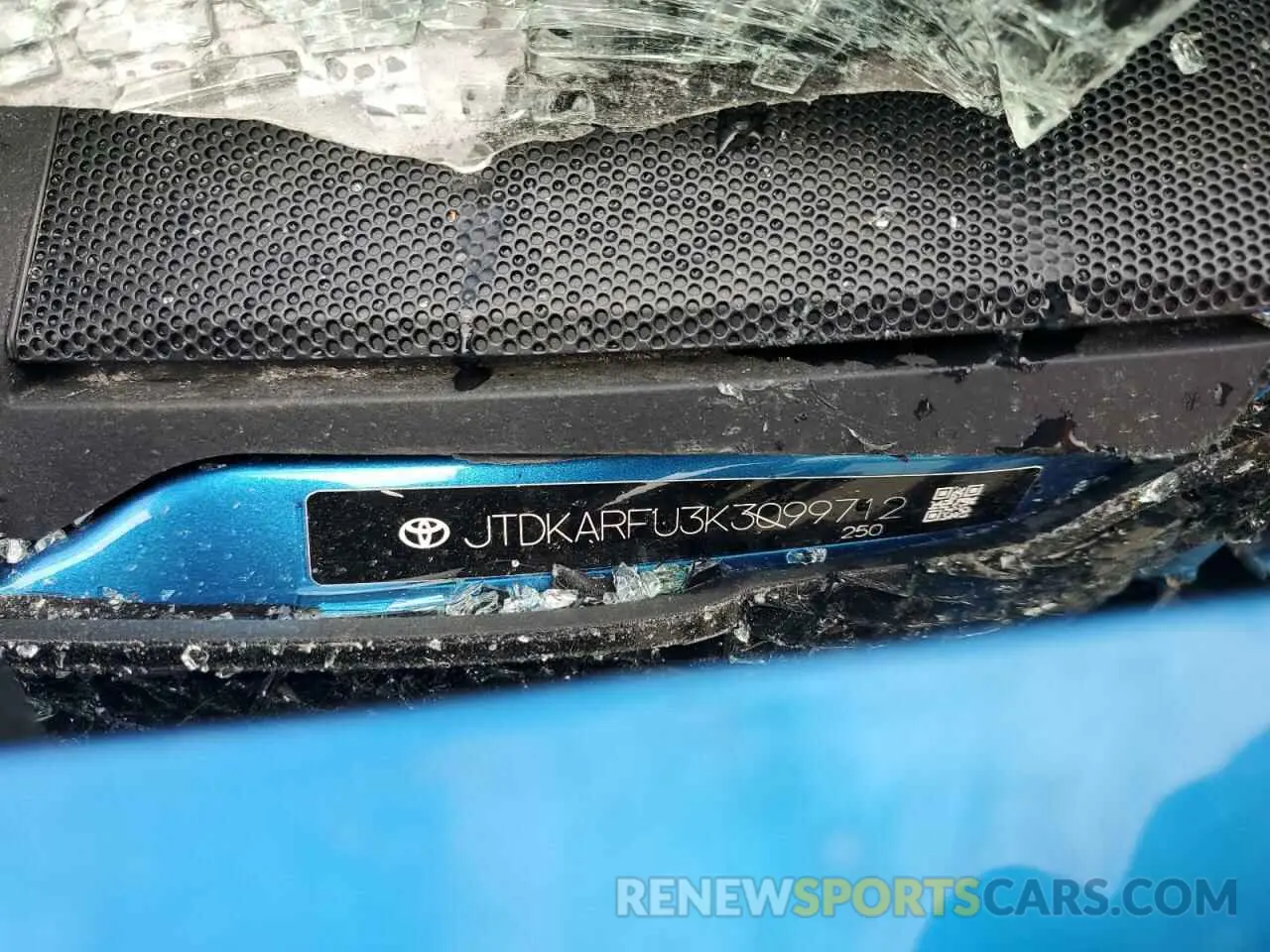 13 Photograph of a damaged car JTDKARFU3K3099712 TOYOTA PRIUS 2019