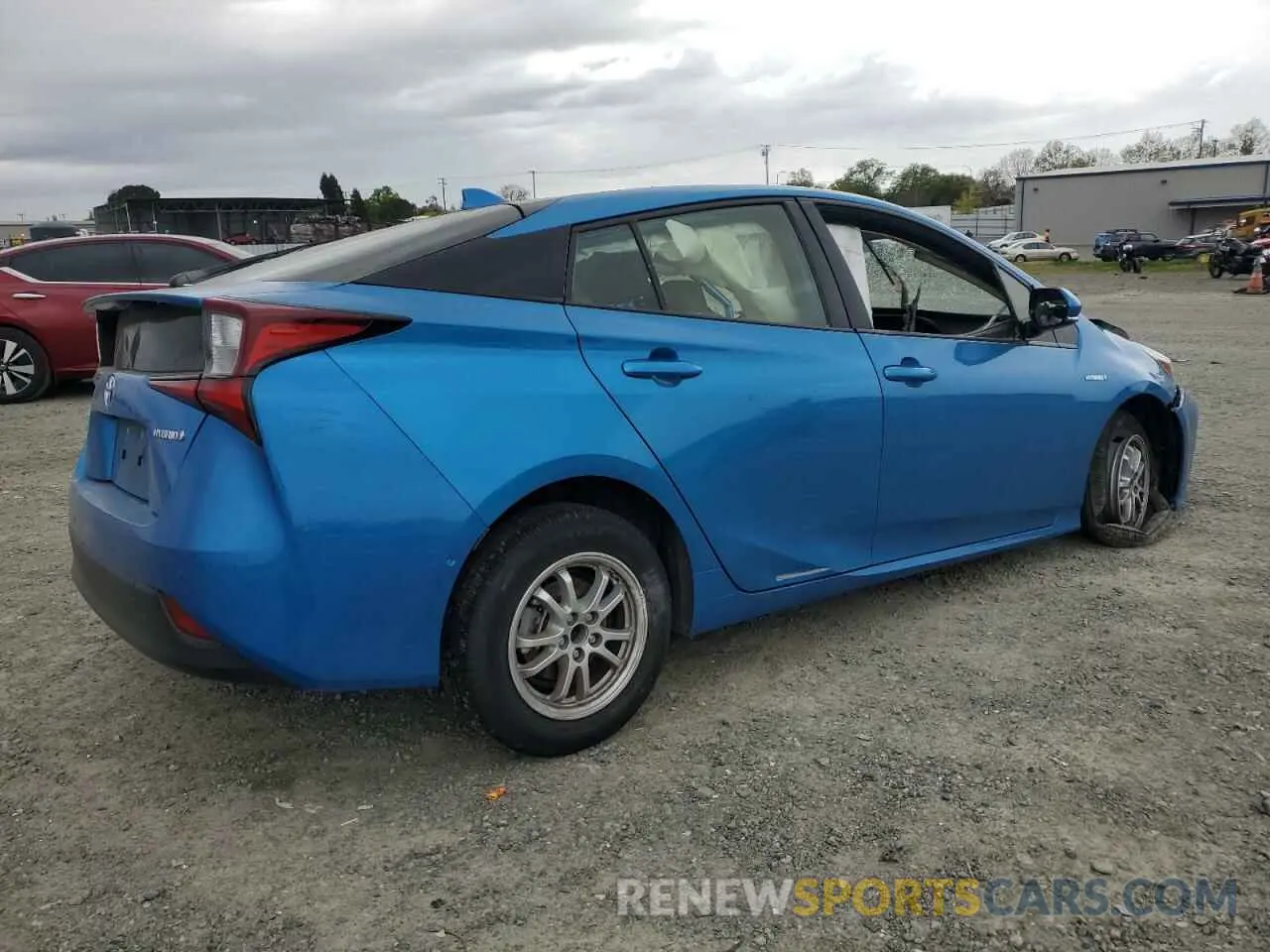 3 Photograph of a damaged car JTDKARFU3K3099712 TOYOTA PRIUS 2019