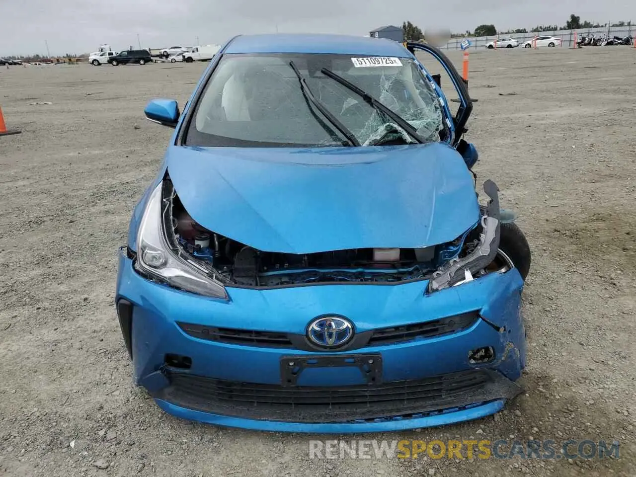 5 Photograph of a damaged car JTDKARFU3K3099712 TOYOTA PRIUS 2019