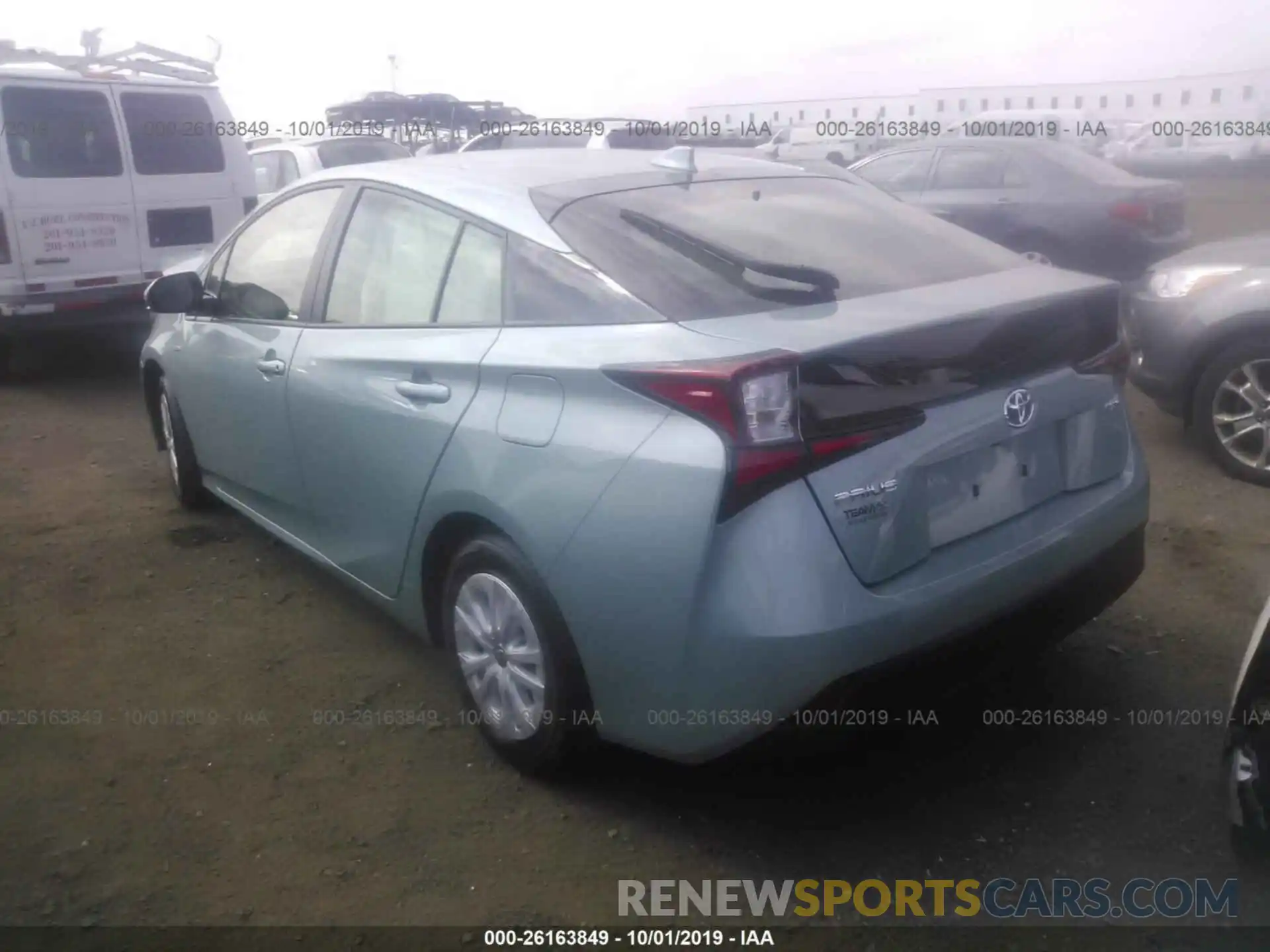 3 Photograph of a damaged car JTDKARFU3K3099788 TOYOTA PRIUS 2019