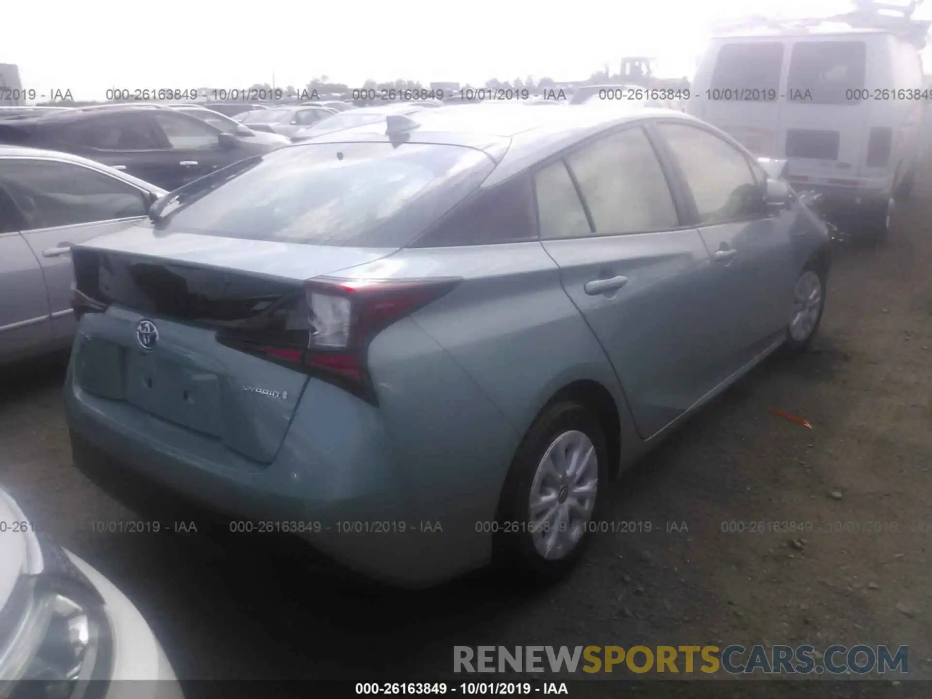 4 Photograph of a damaged car JTDKARFU3K3099788 TOYOTA PRIUS 2019