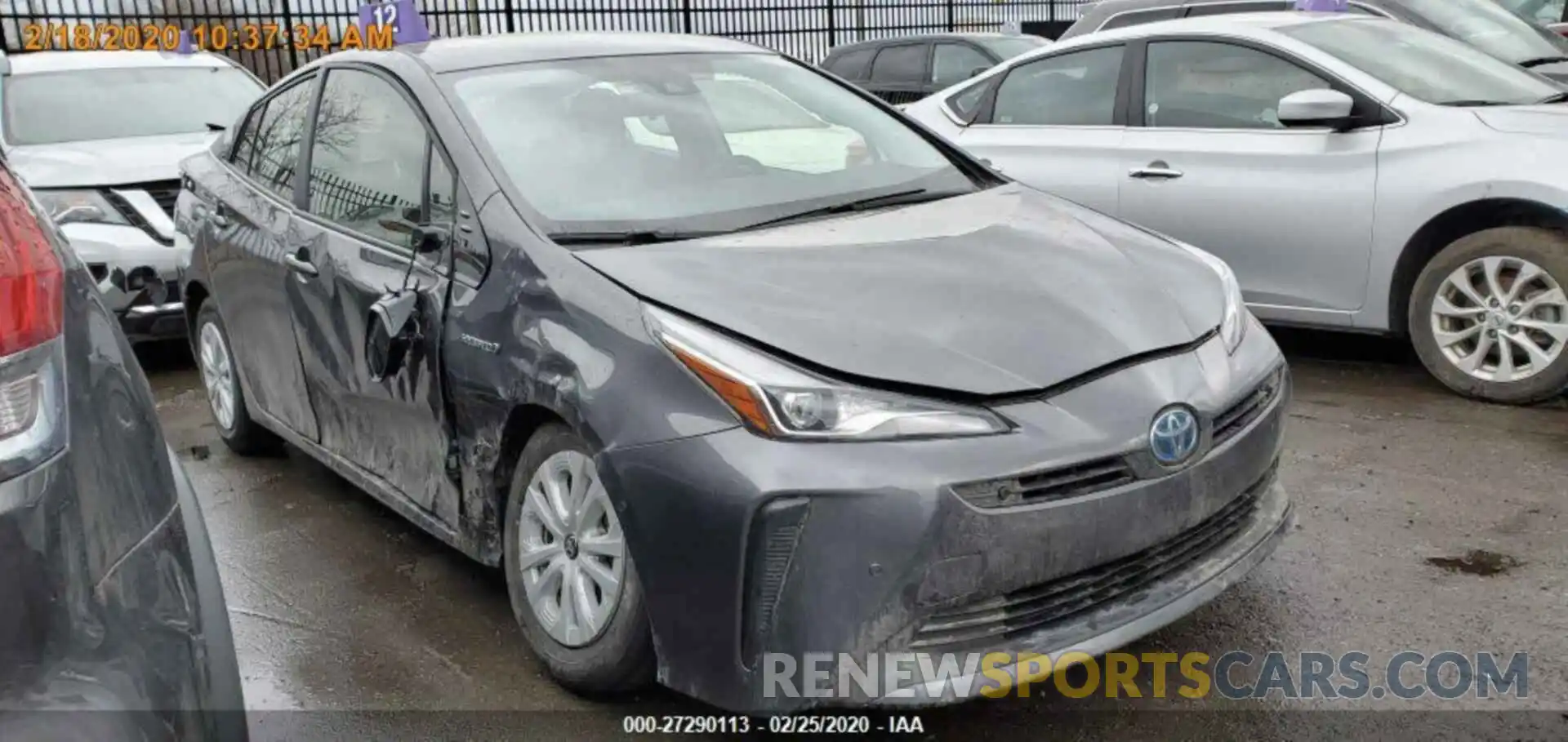 12 Photograph of a damaged car JTDKARFU4K3070428 TOYOTA PRIUS 2019