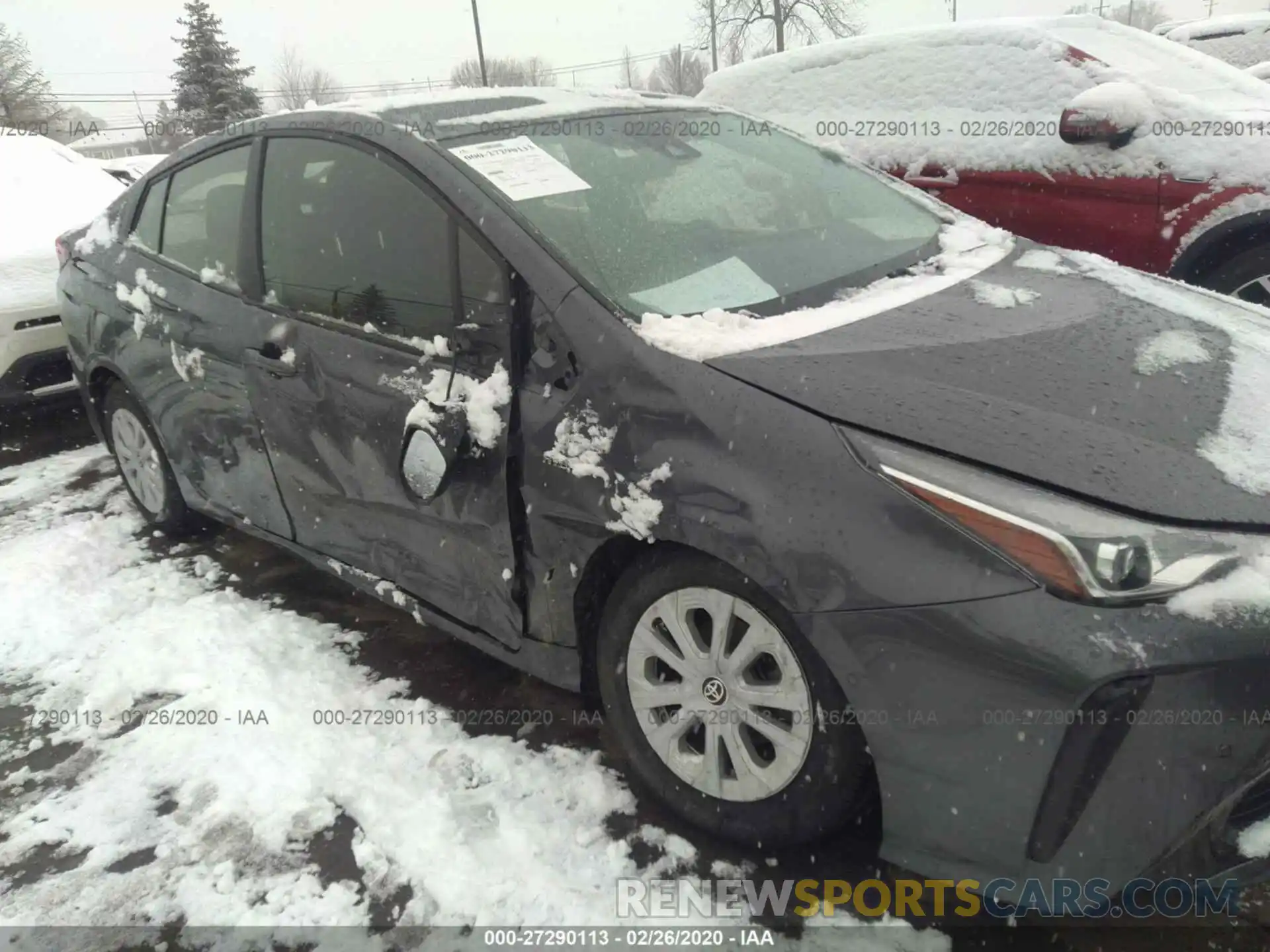 6 Photograph of a damaged car JTDKARFU4K3070428 TOYOTA PRIUS 2019