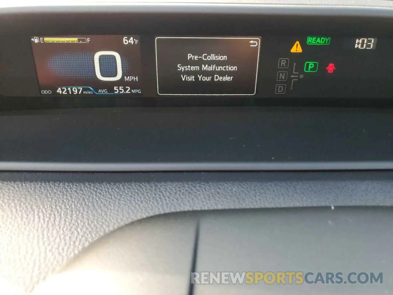 9 Photograph of a damaged car JTDKARFU4K3071417 TOYOTA PRIUS 2019