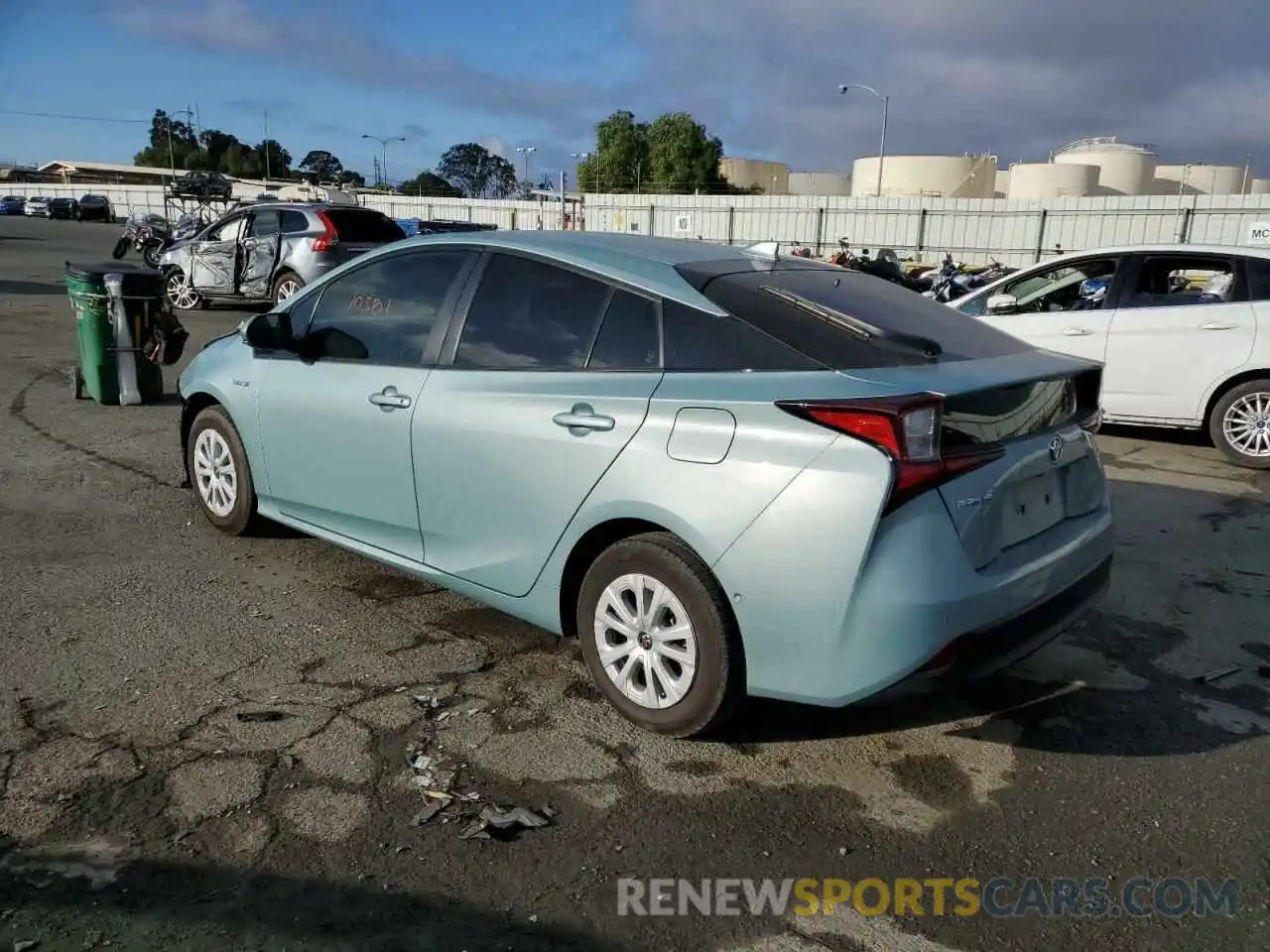 3 Photograph of a damaged car JTDKARFU4K3072048 TOYOTA PRIUS 2019