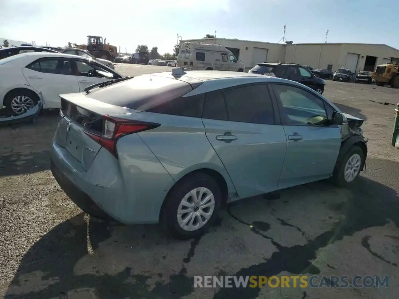 4 Photograph of a damaged car JTDKARFU4K3072048 TOYOTA PRIUS 2019