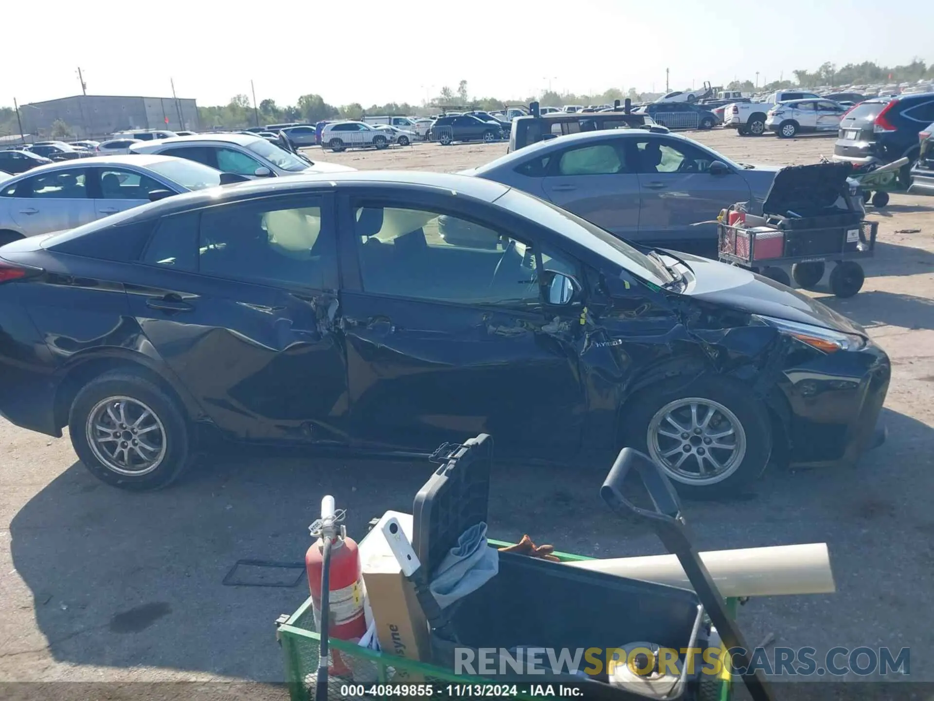 13 Photograph of a damaged car JTDKARFU4K3072504 TOYOTA PRIUS 2019