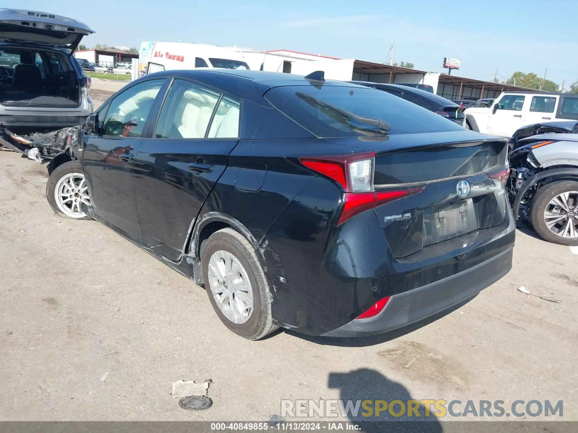 3 Photograph of a damaged car JTDKARFU4K3072504 TOYOTA PRIUS 2019