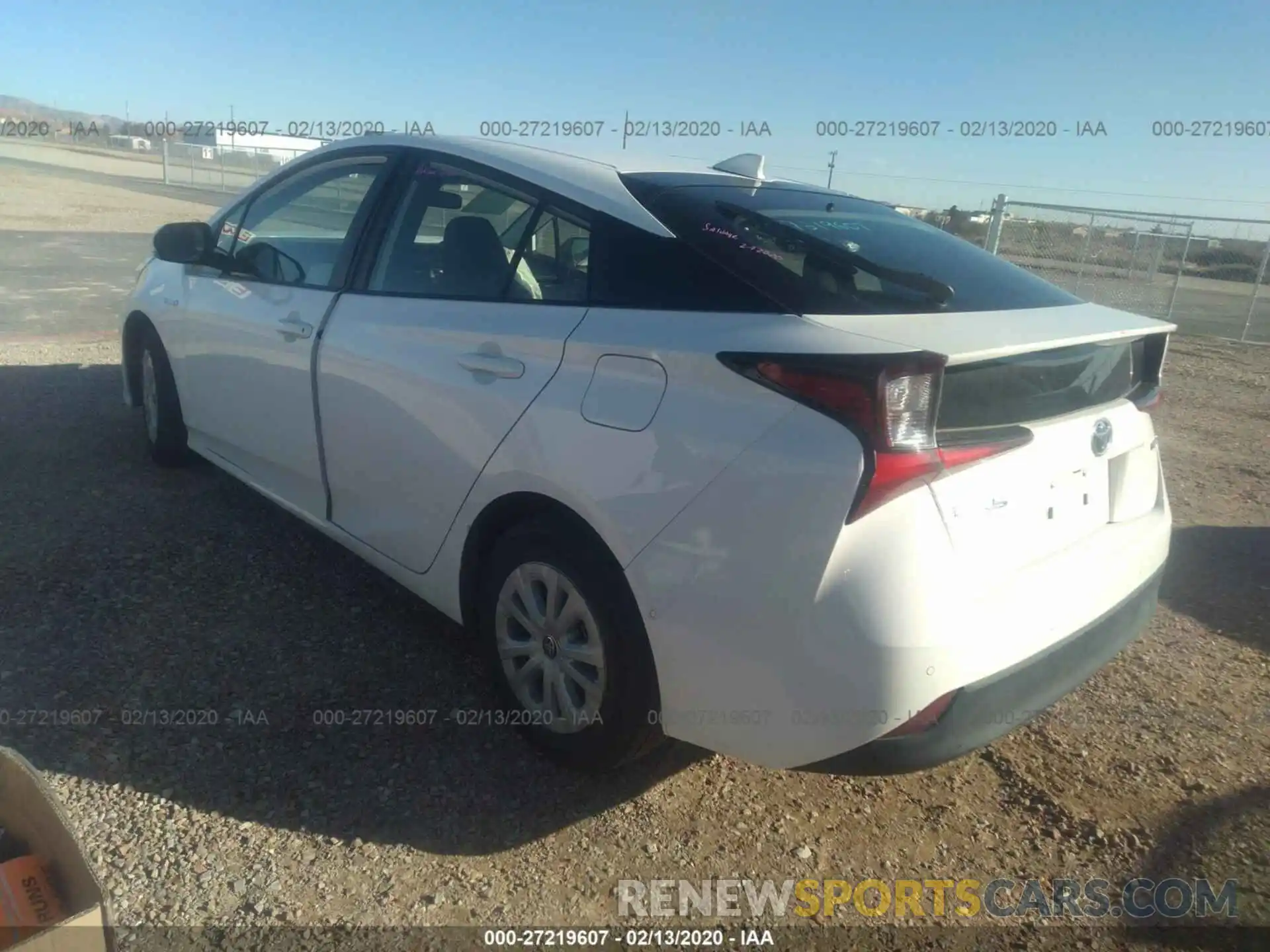 3 Photograph of a damaged car JTDKARFU4K3075404 TOYOTA PRIUS 2019