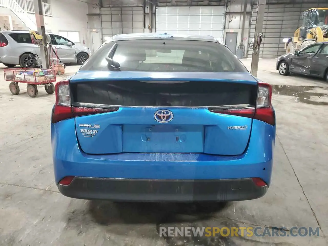 6 Photograph of a damaged car JTDKARFU4K3076374 TOYOTA PRIUS 2019