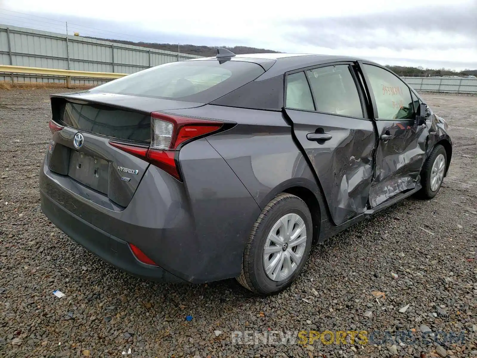 4 Photograph of a damaged car JTDKARFU4K3076665 TOYOTA PRIUS 2019