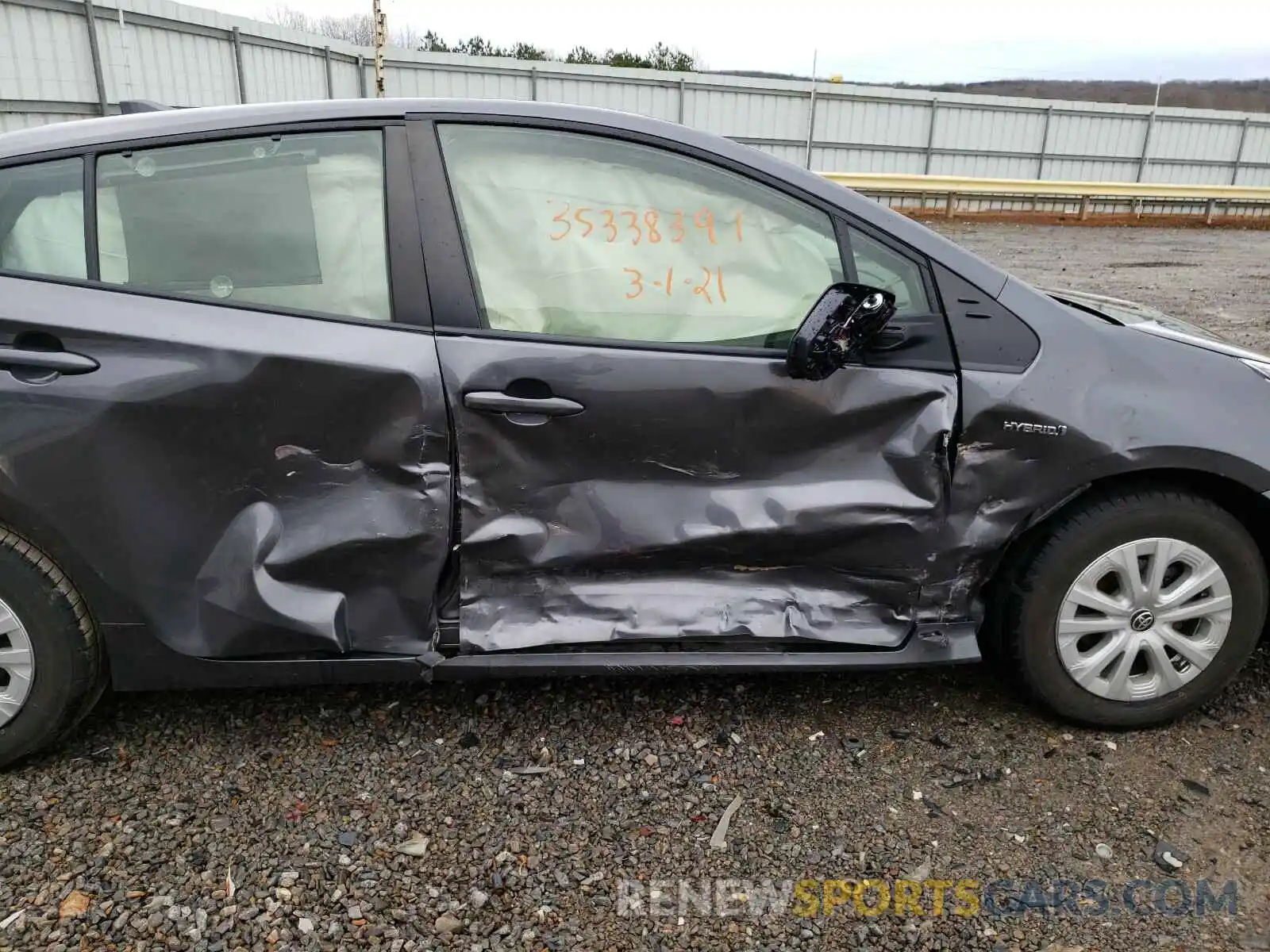 9 Photograph of a damaged car JTDKARFU4K3076665 TOYOTA PRIUS 2019