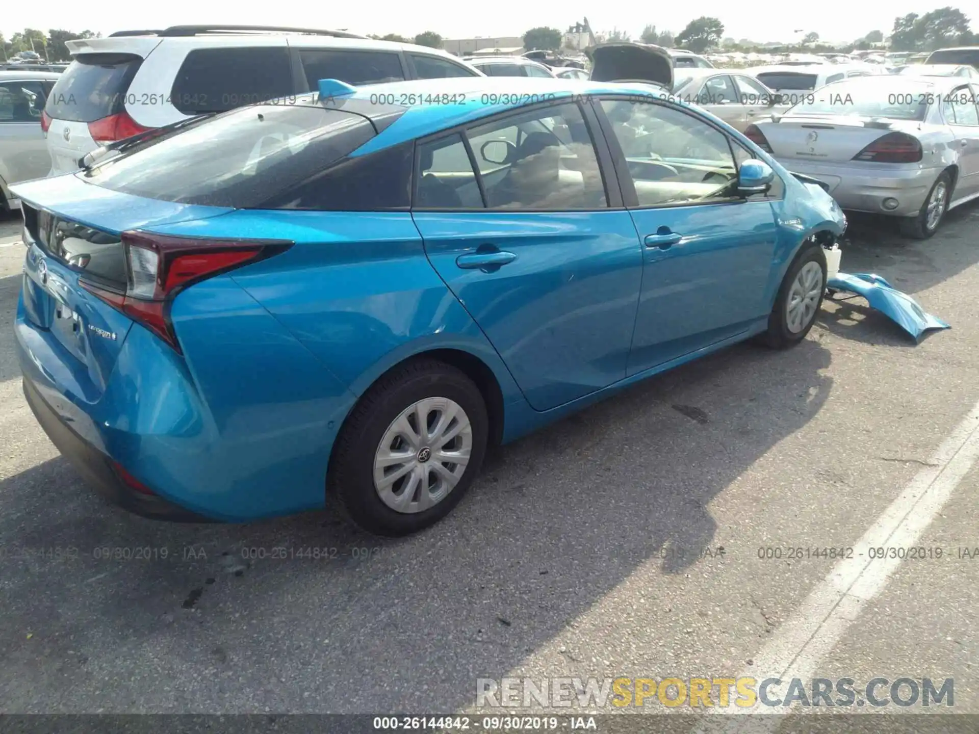 4 Photograph of a damaged car JTDKARFU4K3076682 TOYOTA PRIUS 2019