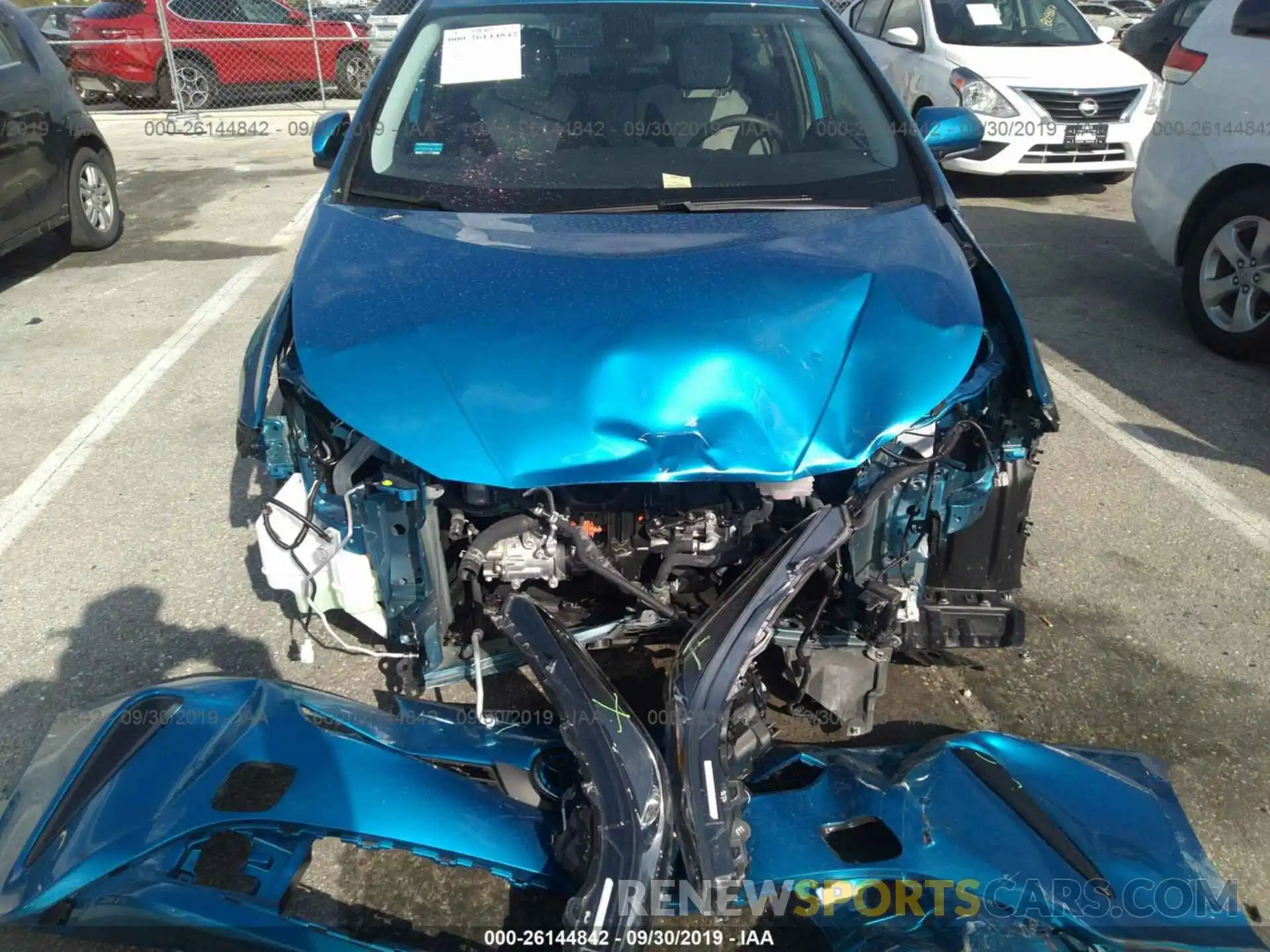 6 Photograph of a damaged car JTDKARFU4K3076682 TOYOTA PRIUS 2019