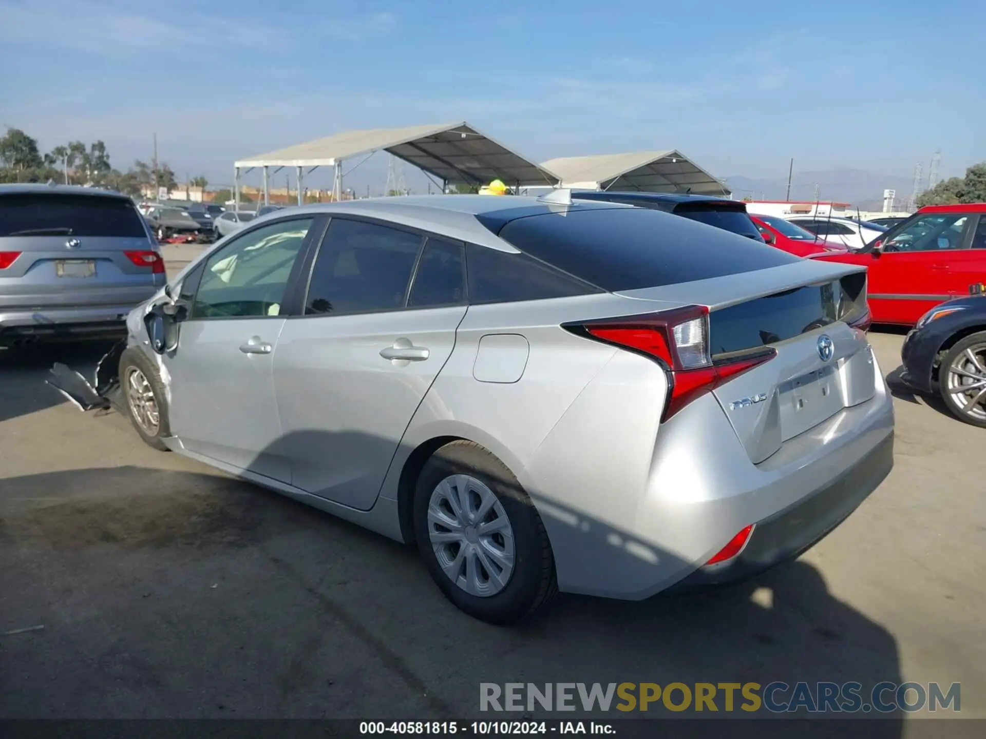 3 Photograph of a damaged car JTDKARFU4K3081347 TOYOTA PRIUS 2019