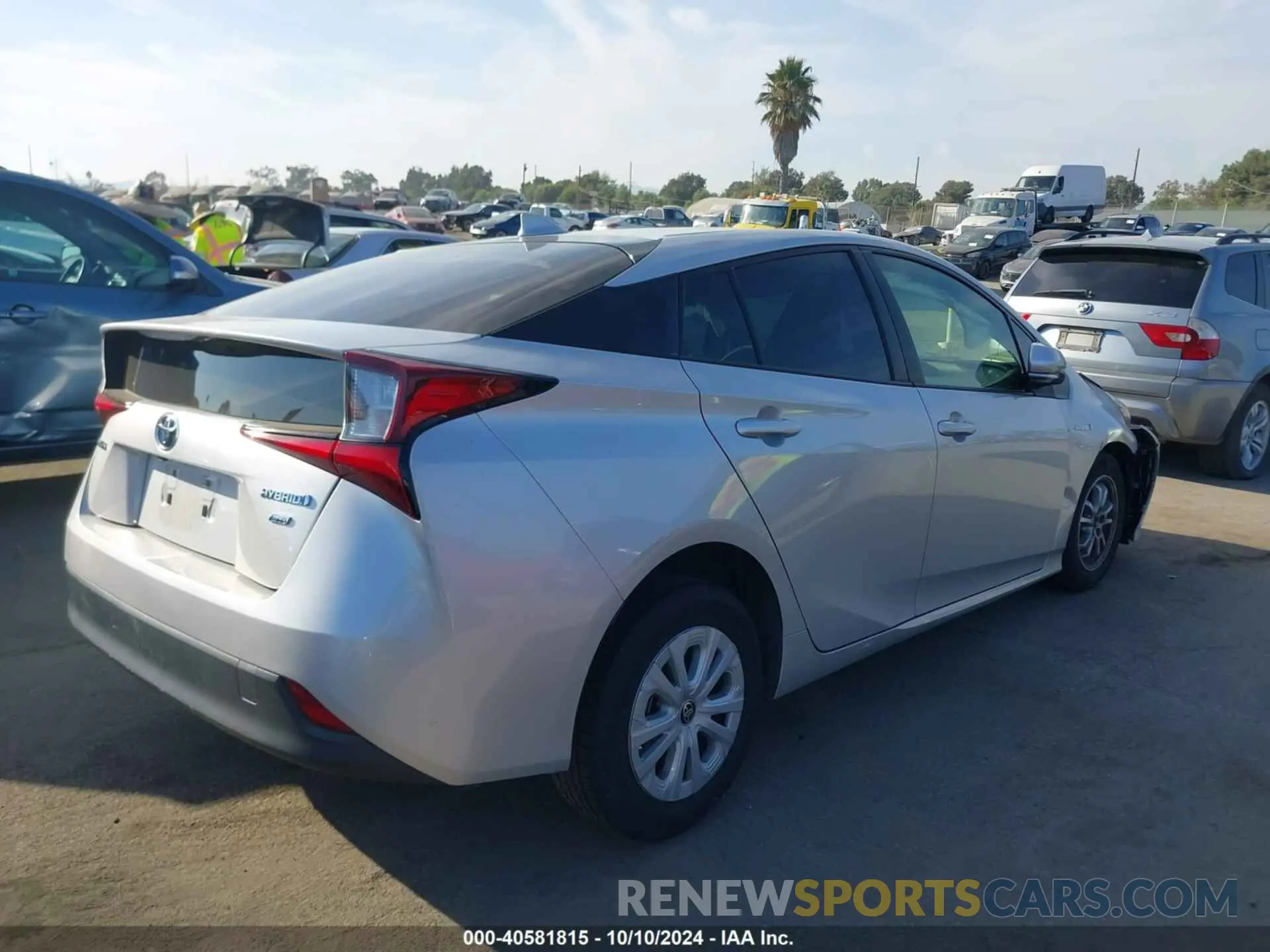 4 Photograph of a damaged car JTDKARFU4K3081347 TOYOTA PRIUS 2019