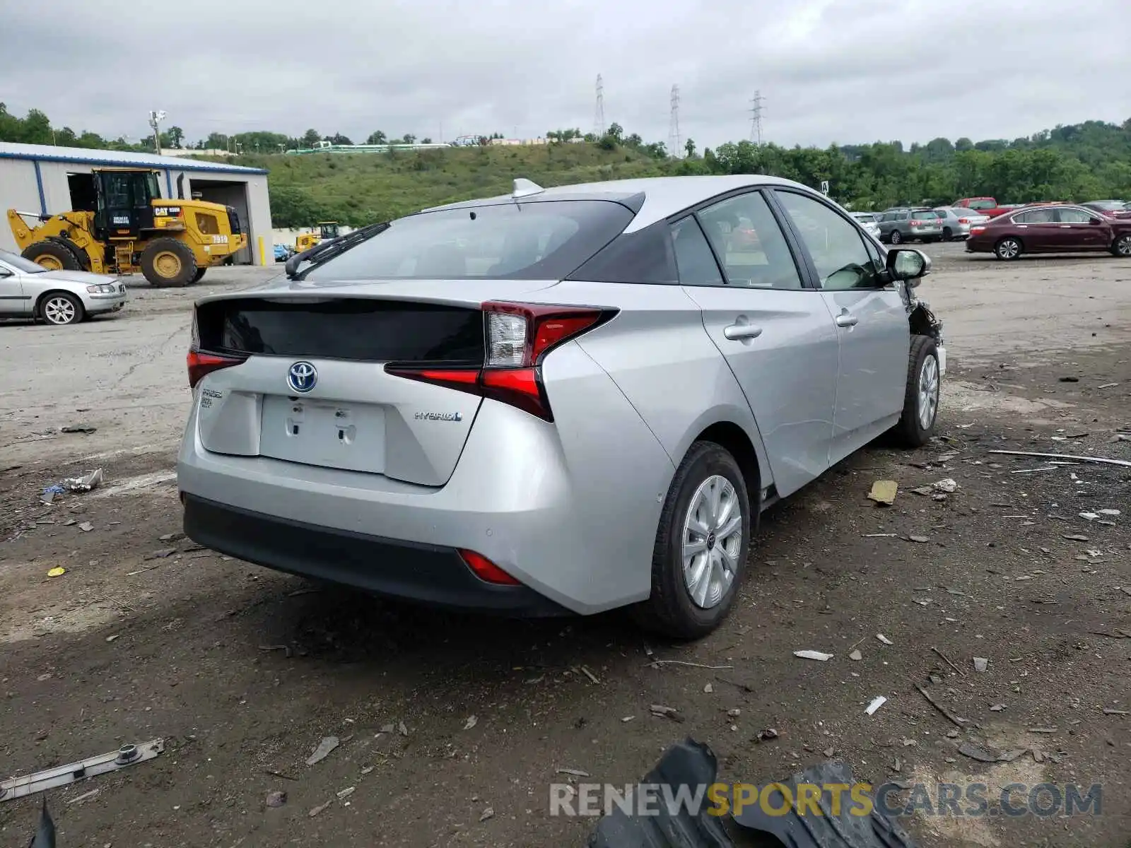 4 Photograph of a damaged car JTDKARFU4K3083857 TOYOTA PRIUS 2019