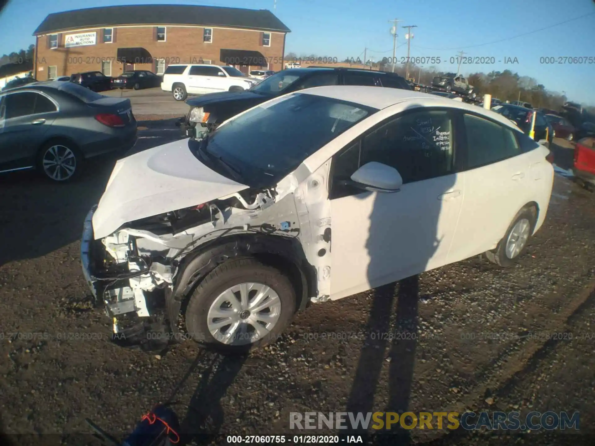 2 Photograph of a damaged car JTDKARFU4K3084104 TOYOTA PRIUS 2019