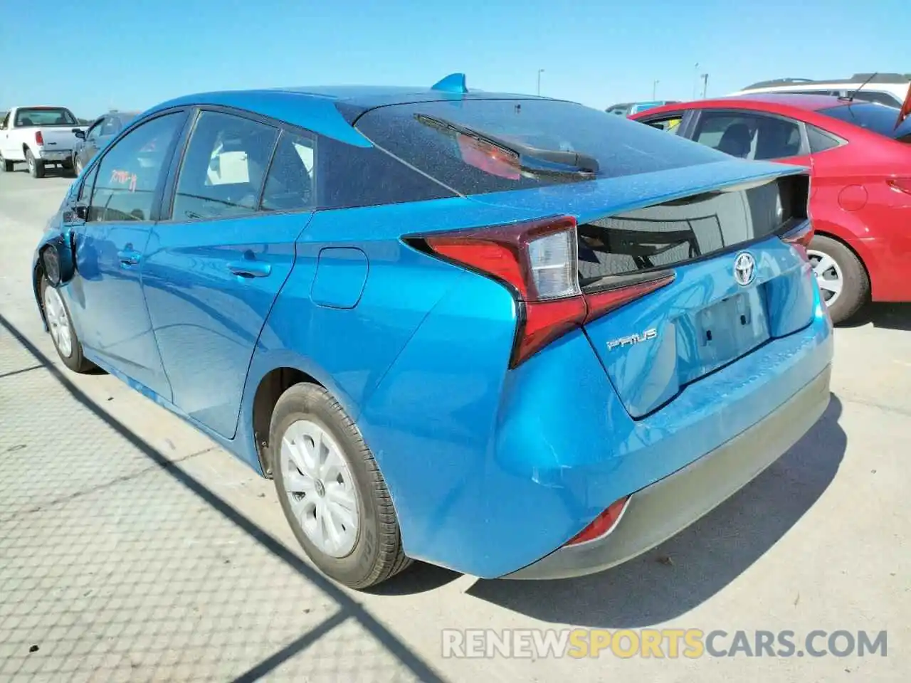 3 Photograph of a damaged car JTDKARFU4K3086984 TOYOTA PRIUS 2019