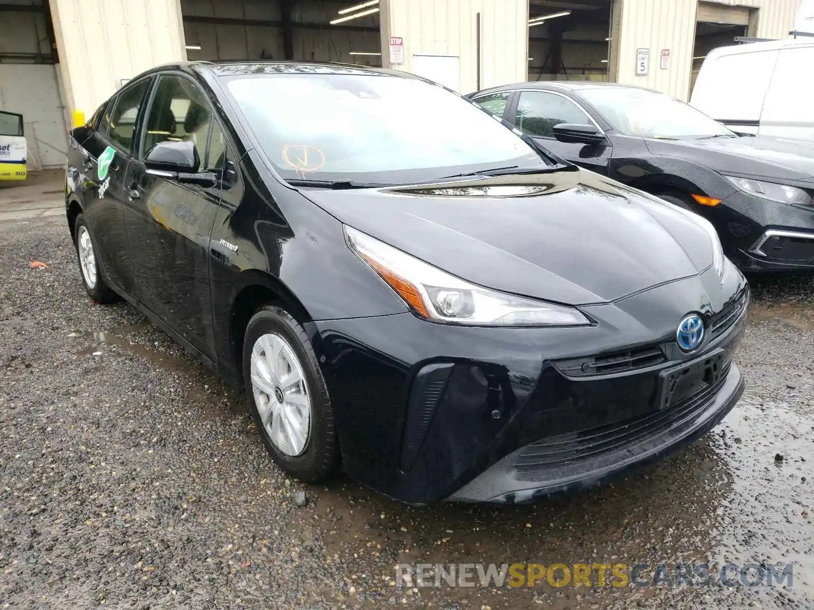 1 Photograph of a damaged car JTDKARFU4K3087312 TOYOTA PRIUS 2019