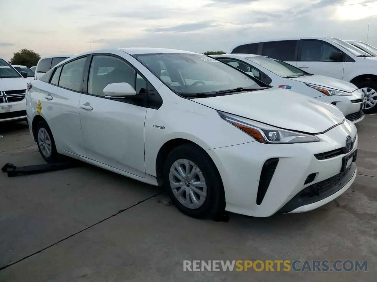4 Photograph of a damaged car JTDKARFU4K3087715 TOYOTA PRIUS 2019