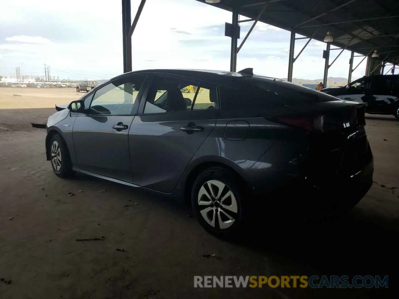 2 Photograph of a damaged car JTDKARFU4K3091070 TOYOTA PRIUS 2019