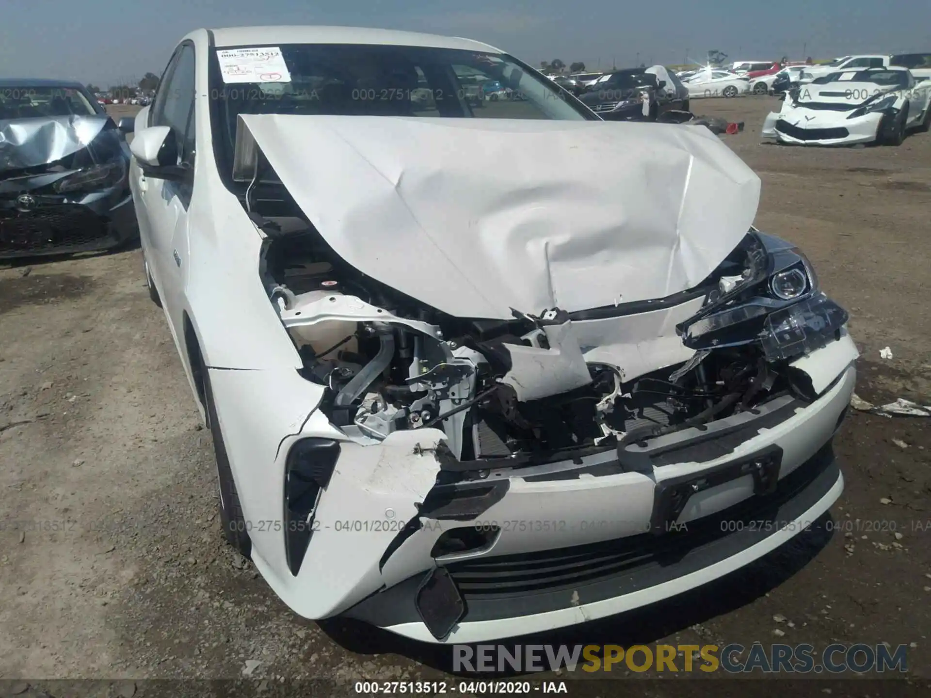 6 Photograph of a damaged car JTDKARFU4K3094177 TOYOTA PRIUS 2019