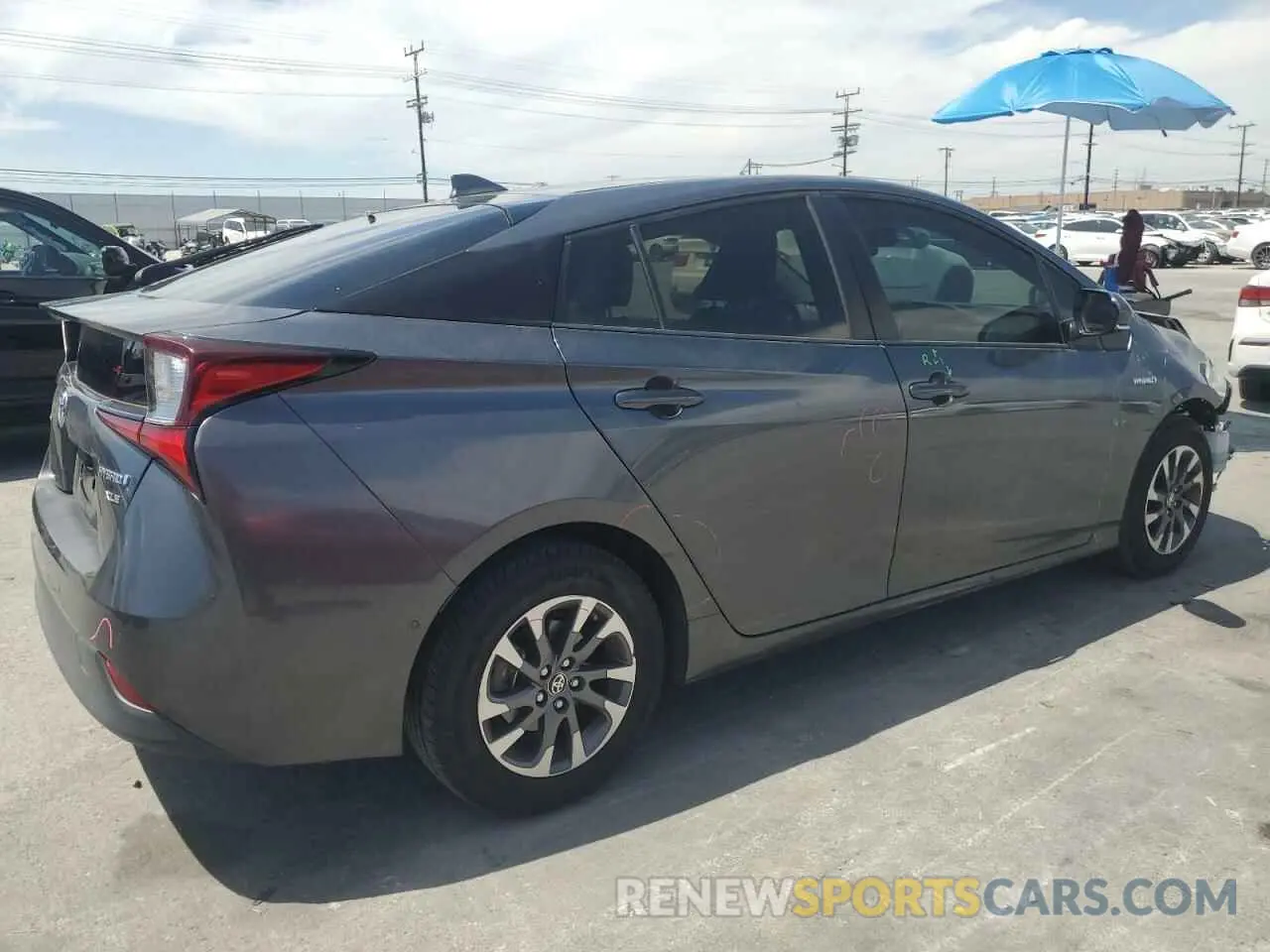 3 Photograph of a damaged car JTDKARFU4K3098262 TOYOTA PRIUS 2019
