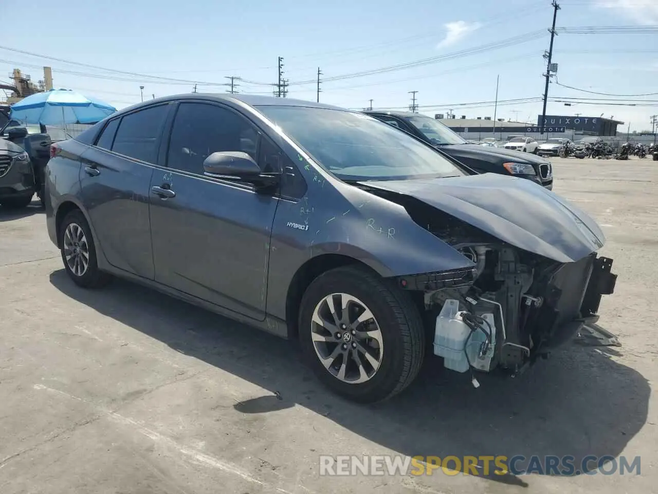 4 Photograph of a damaged car JTDKARFU4K3098262 TOYOTA PRIUS 2019