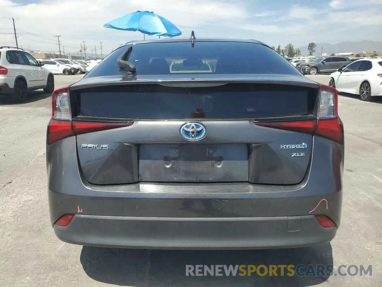 6 Photograph of a damaged car JTDKARFU4K3098262 TOYOTA PRIUS 2019
