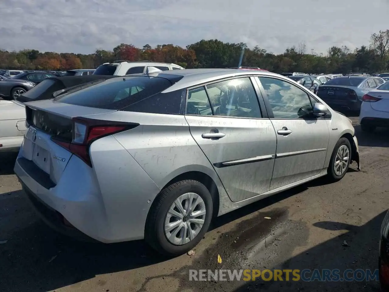 3 Photograph of a damaged car JTDKARFU4K3099735 TOYOTA PRIUS 2019