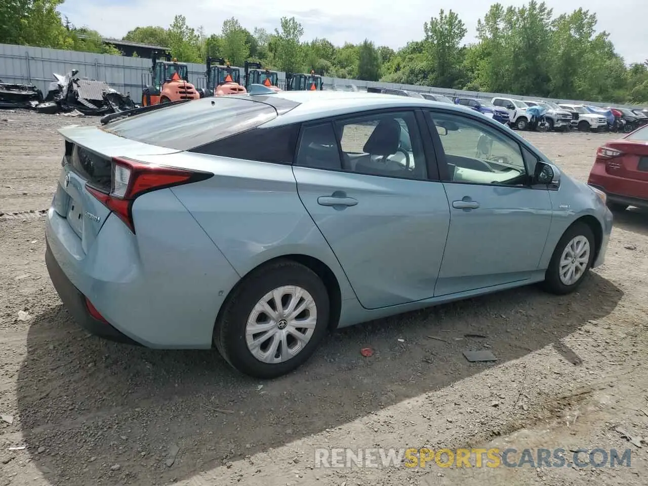3 Photograph of a damaged car JTDKARFU4K3101256 TOYOTA PRIUS 2019