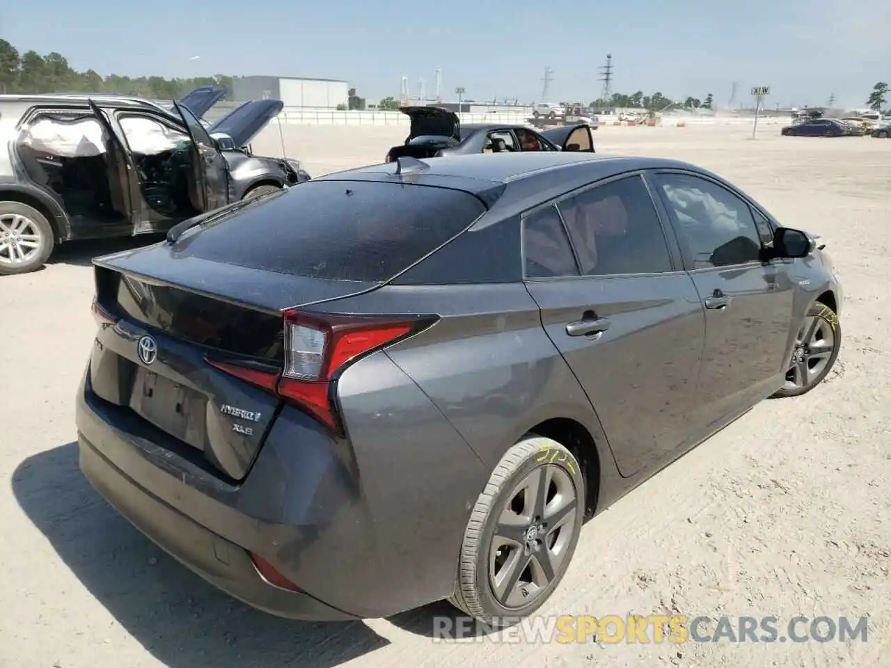 4 Photograph of a damaged car JTDKARFU5K3069188 TOYOTA PRIUS 2019