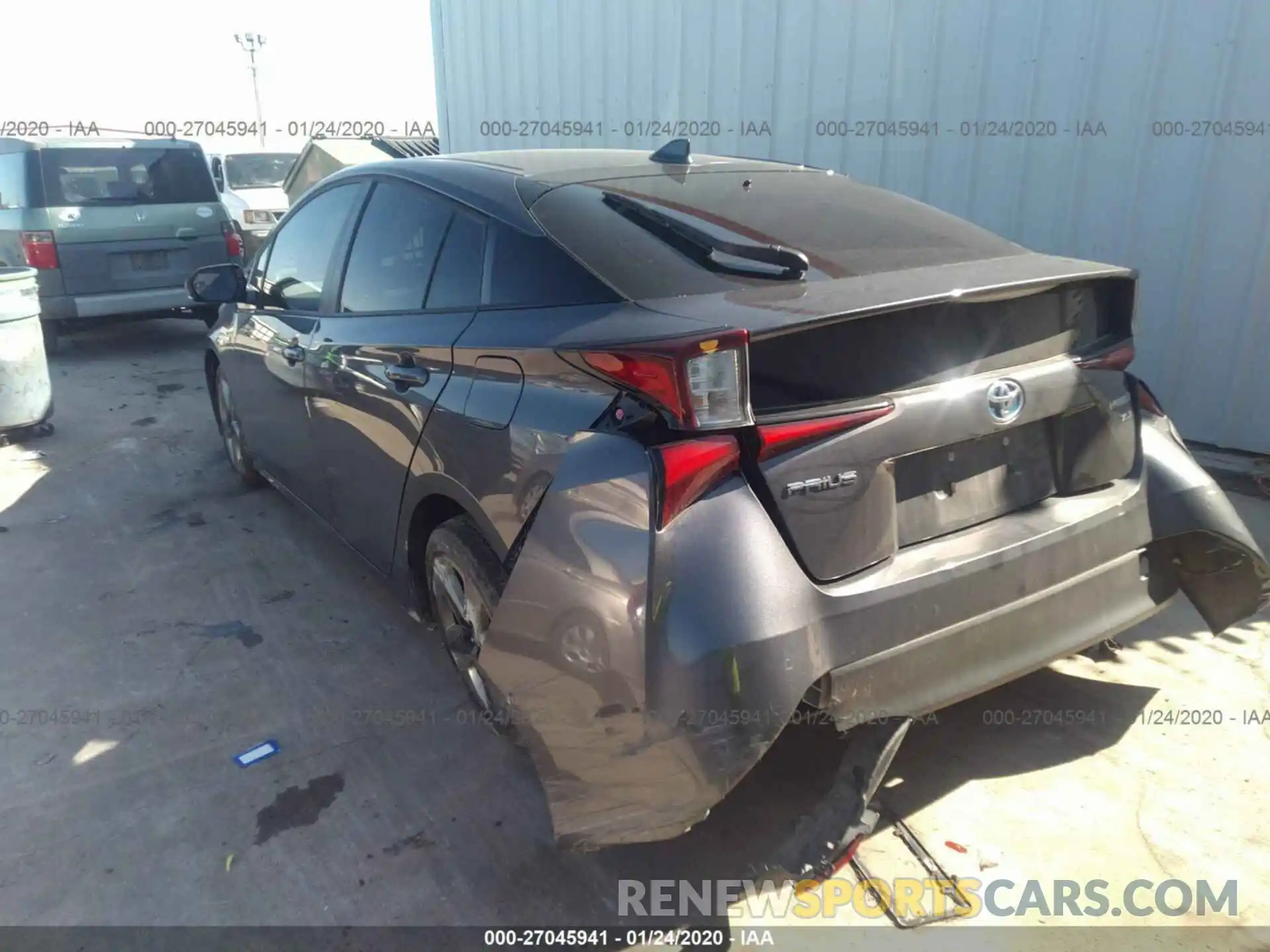 3 Photograph of a damaged car JTDKARFU5K3069207 TOYOTA PRIUS 2019