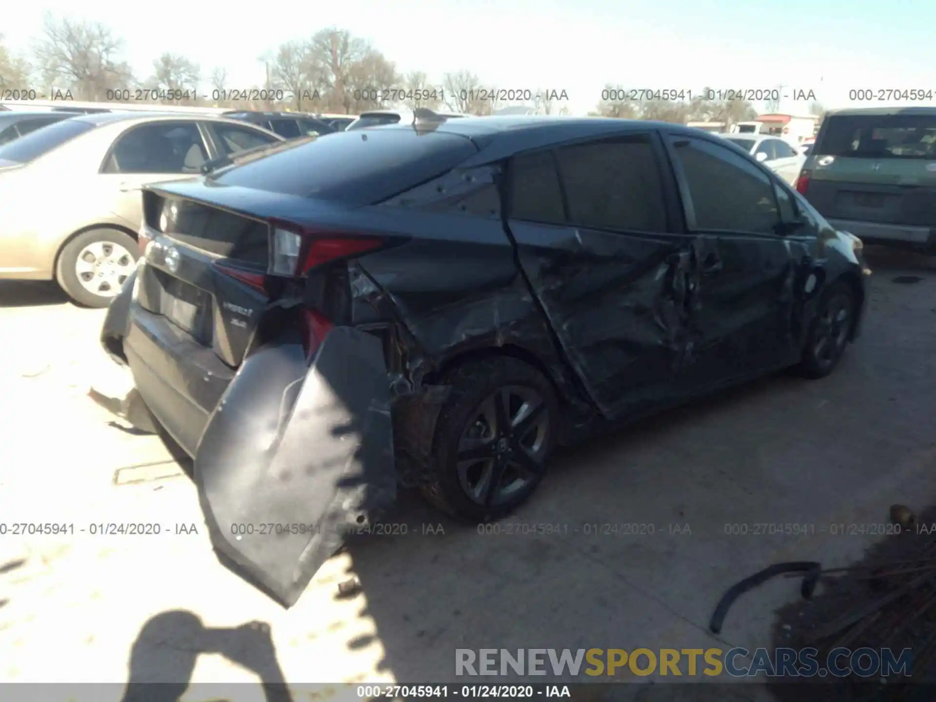 4 Photograph of a damaged car JTDKARFU5K3069207 TOYOTA PRIUS 2019