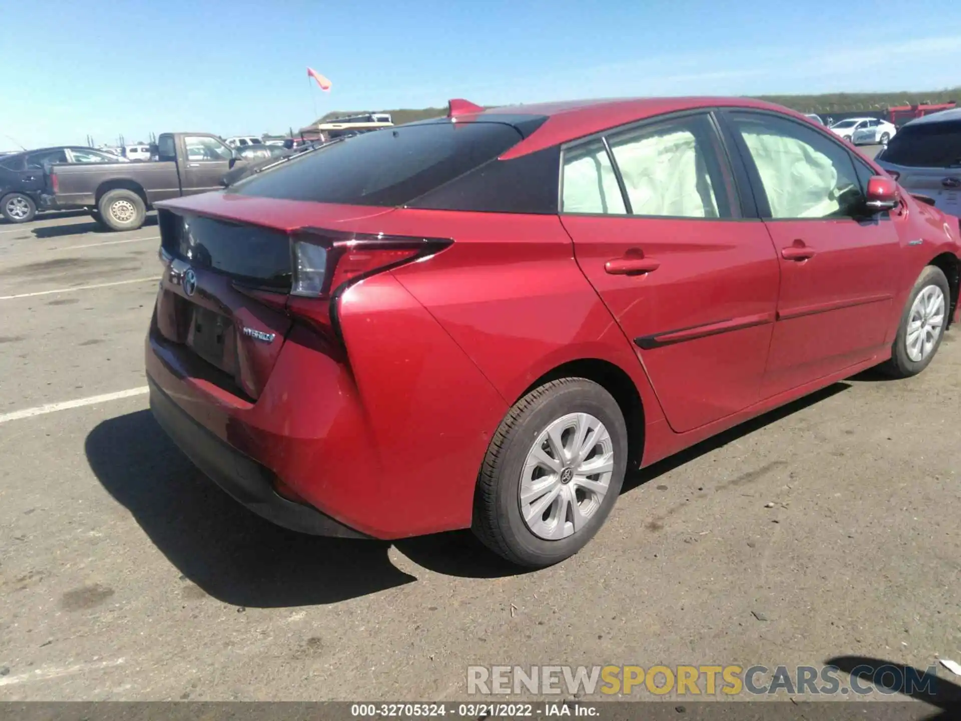 4 Photograph of a damaged car JTDKARFU5K3069630 TOYOTA PRIUS 2019