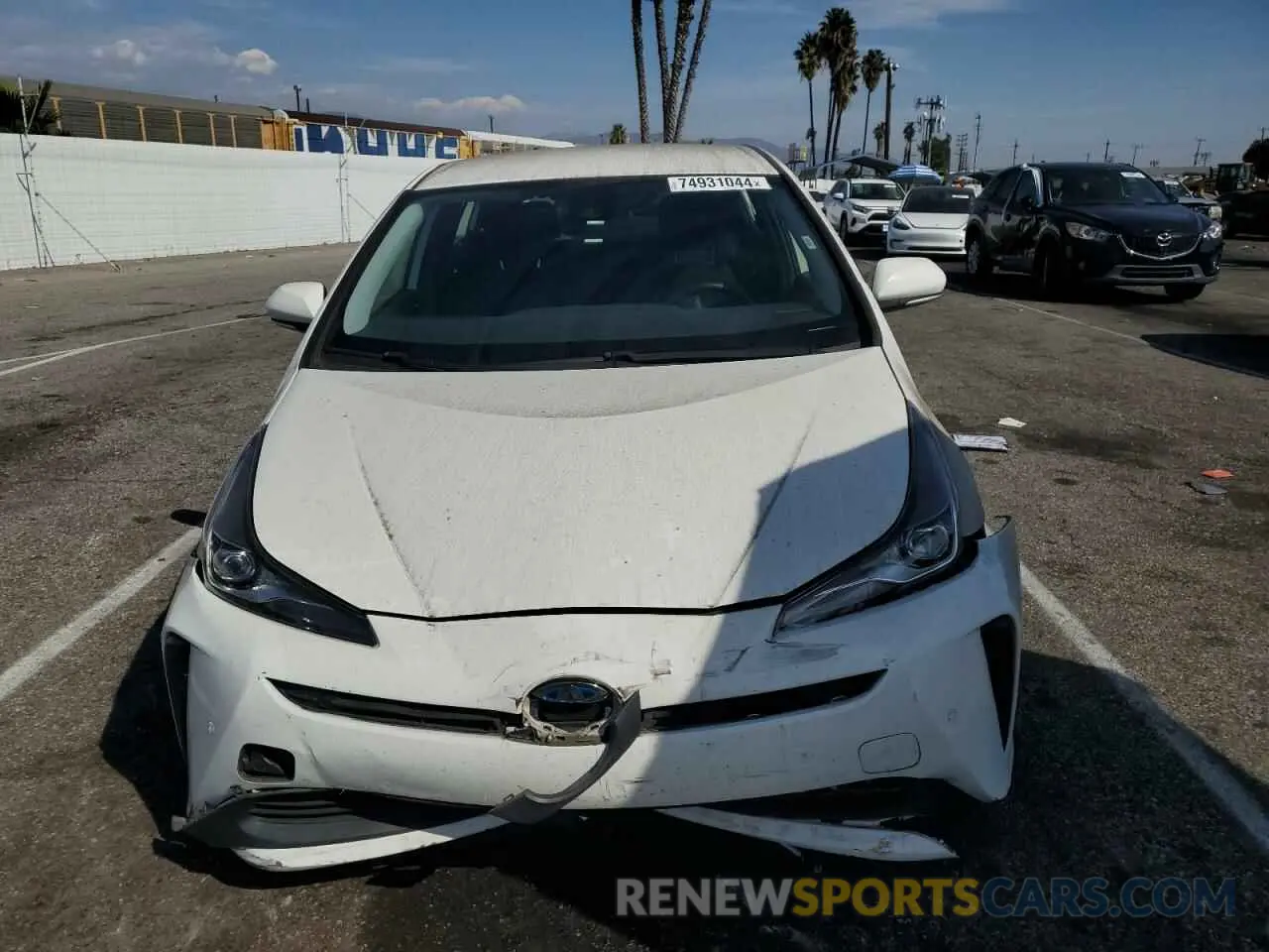 5 Photograph of a damaged car JTDKARFU5K3071135 TOYOTA PRIUS 2019