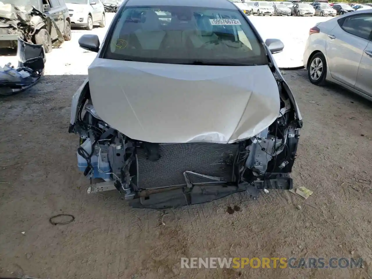 9 Photograph of a damaged car JTDKARFU5K3073094 TOYOTA PRIUS 2019