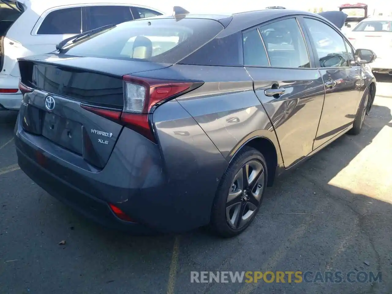 4 Photograph of a damaged car JTDKARFU5K3073578 TOYOTA PRIUS 2019