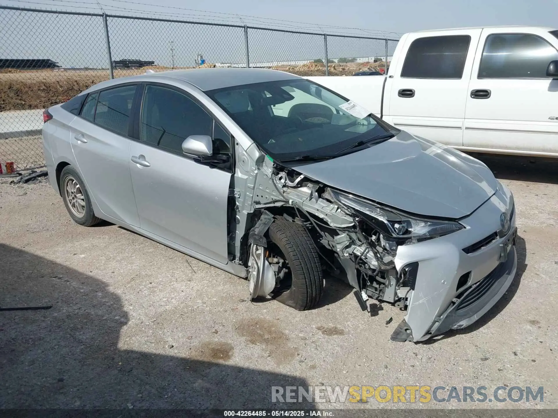 1 Photograph of a damaged car JTDKARFU5K3073984 TOYOTA PRIUS 2019