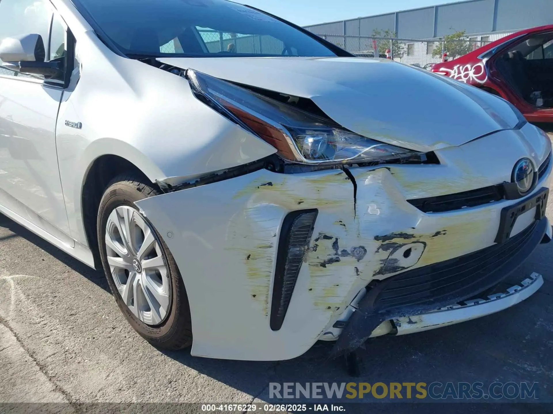16 Photograph of a damaged car JTDKARFU5K3074181 TOYOTA PRIUS 2019
