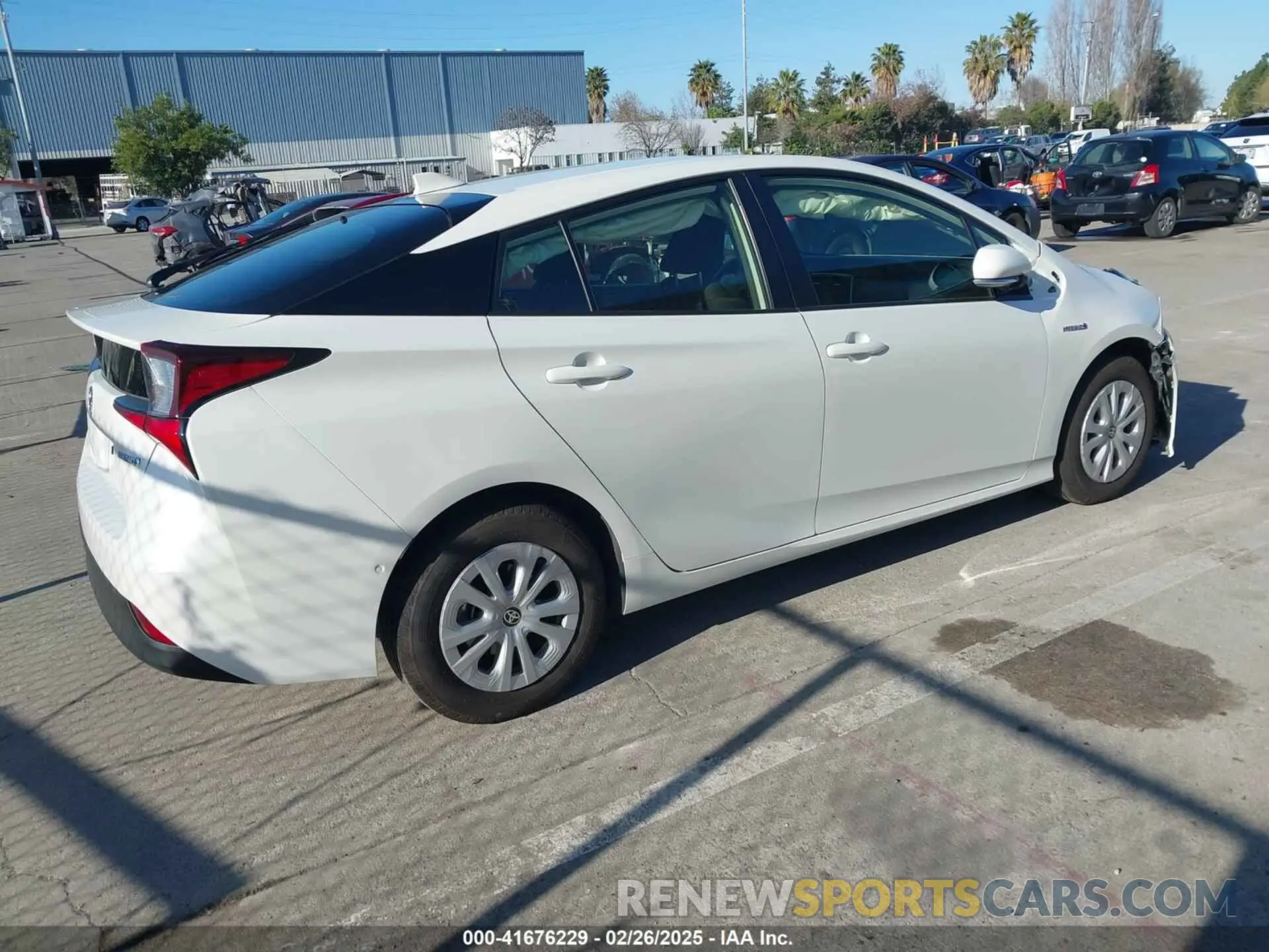 4 Photograph of a damaged car JTDKARFU5K3074181 TOYOTA PRIUS 2019