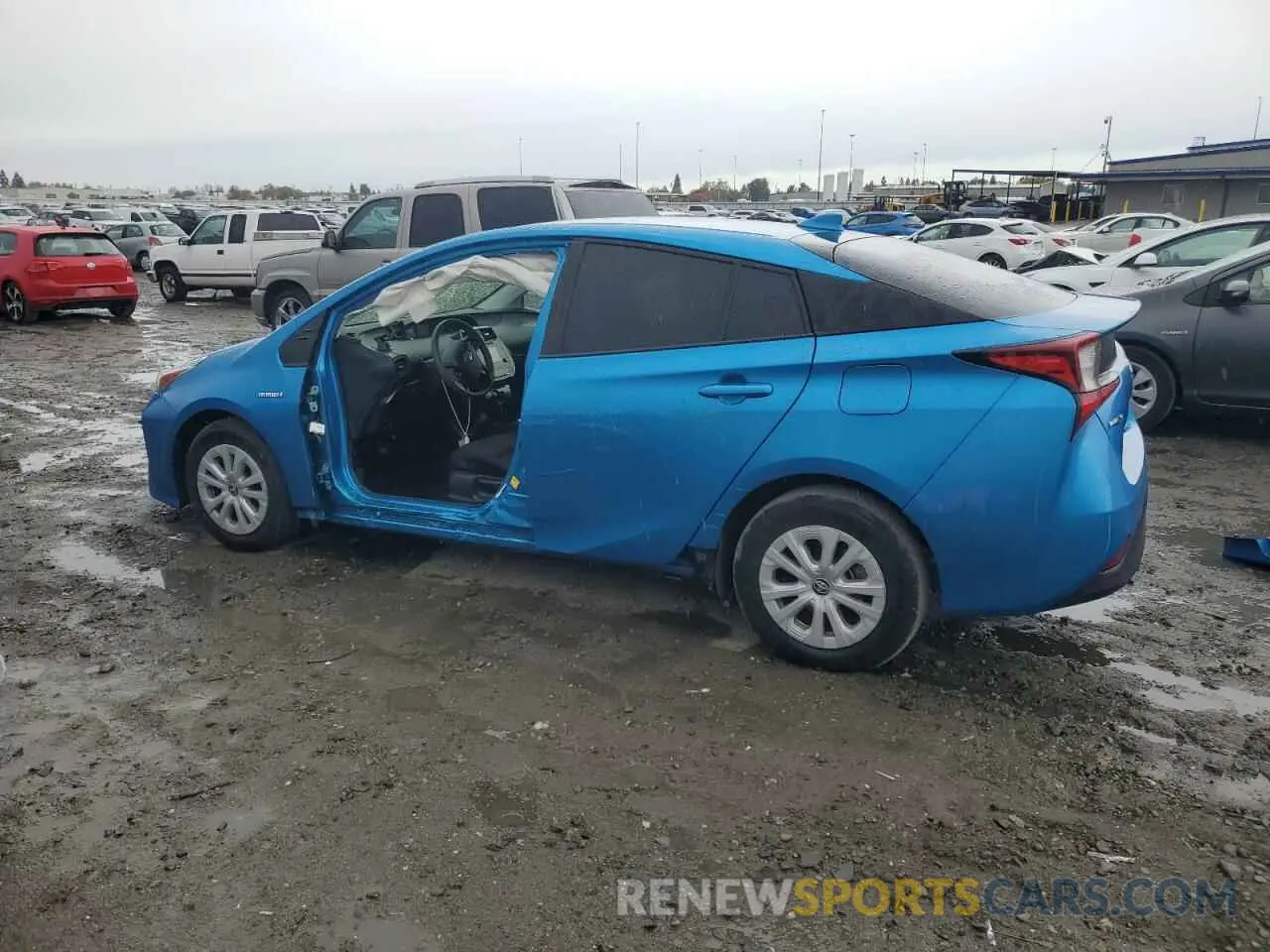 2 Photograph of a damaged car JTDKARFU5K3075198 TOYOTA PRIUS 2019