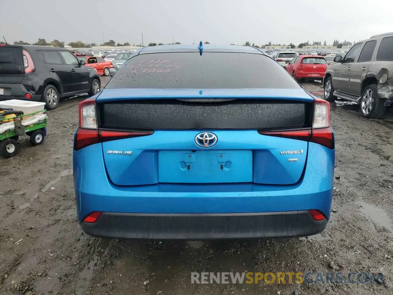 6 Photograph of a damaged car JTDKARFU5K3075198 TOYOTA PRIUS 2019