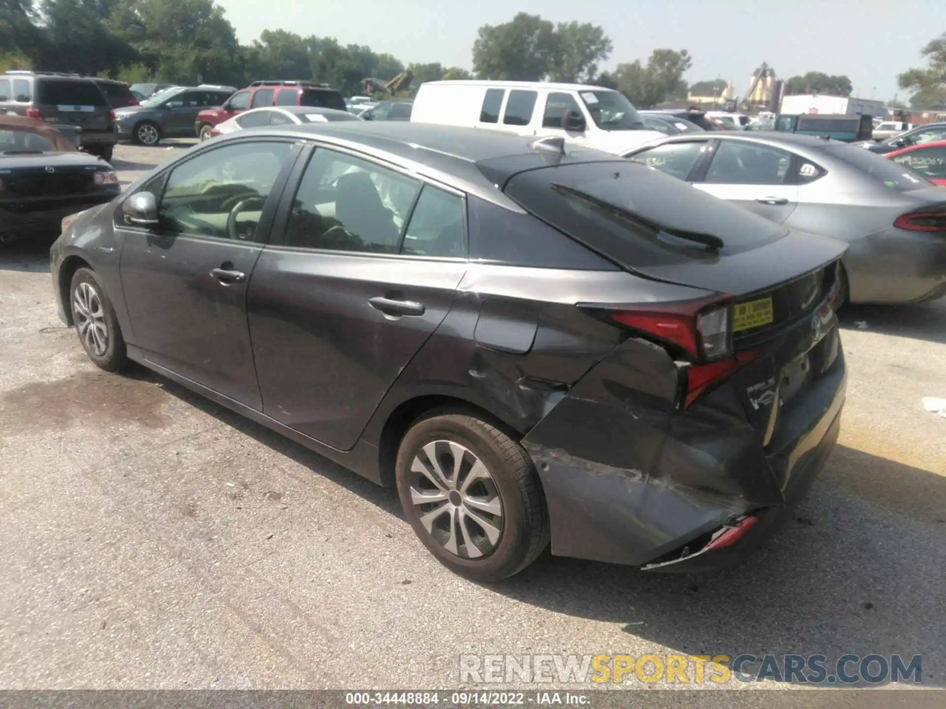 3 Photograph of a damaged car JTDKARFU5K3076240 TOYOTA PRIUS 2019