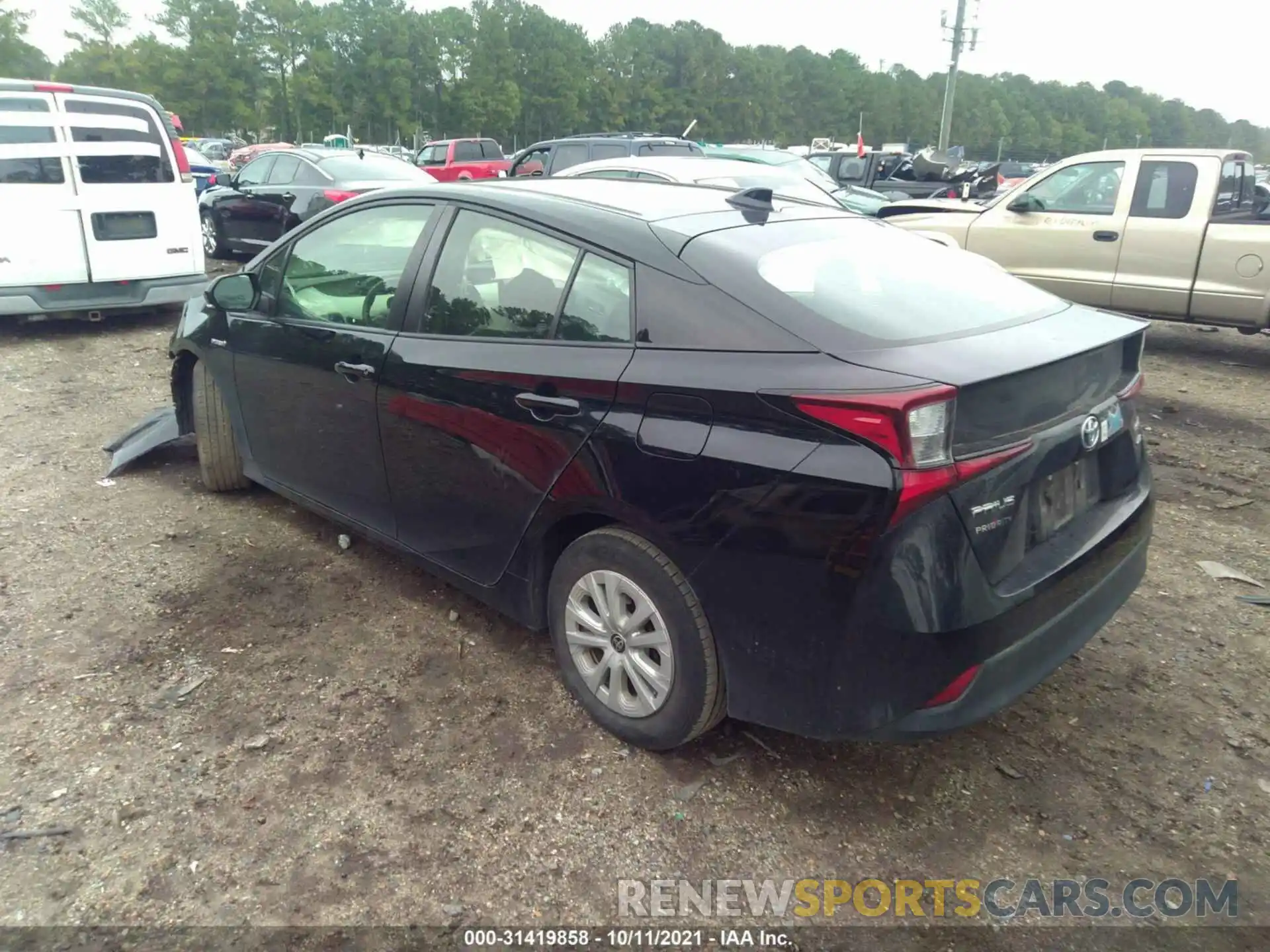 3 Photograph of a damaged car JTDKARFU5K3076710 TOYOTA PRIUS 2019