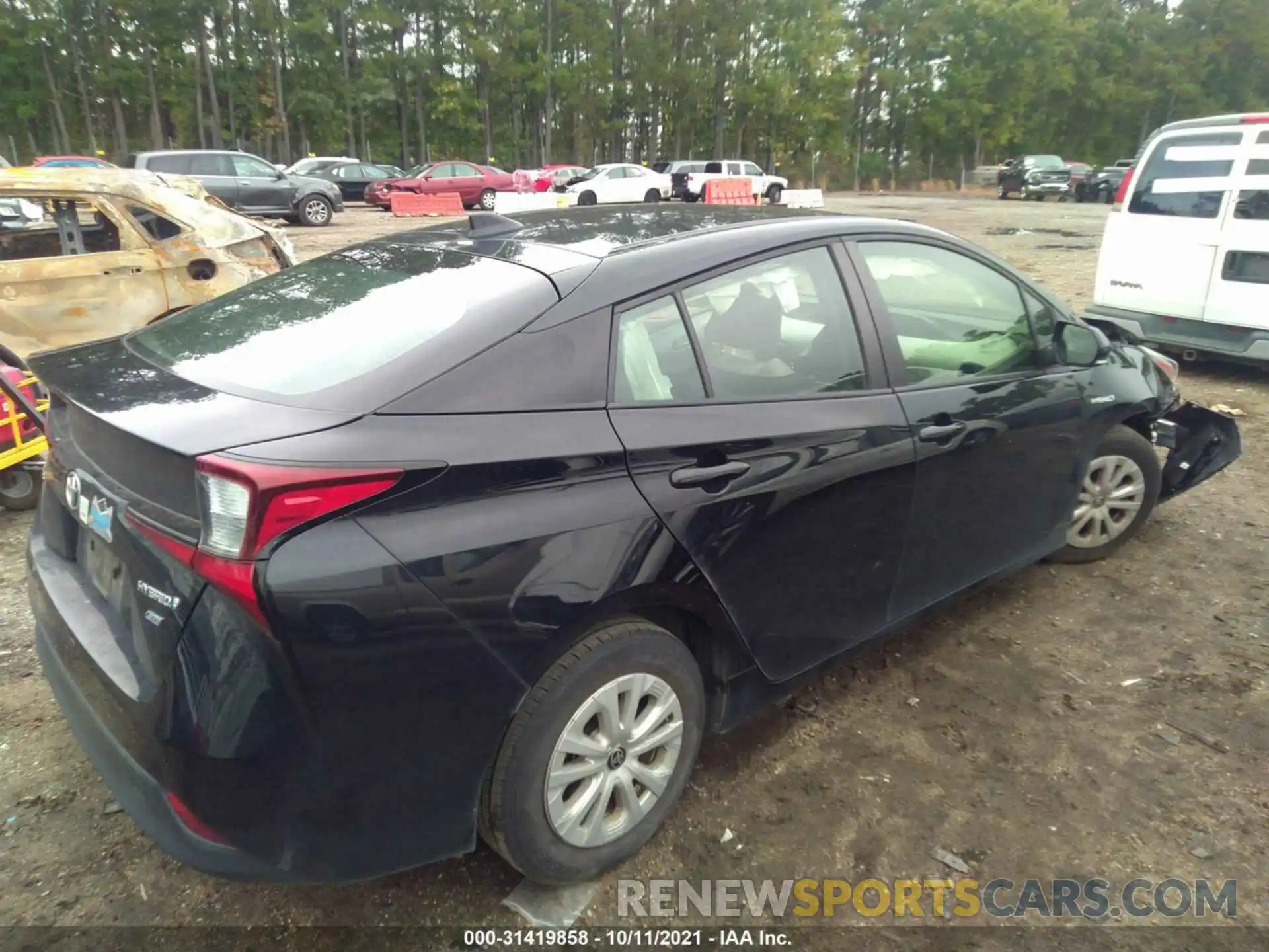 4 Photograph of a damaged car JTDKARFU5K3076710 TOYOTA PRIUS 2019