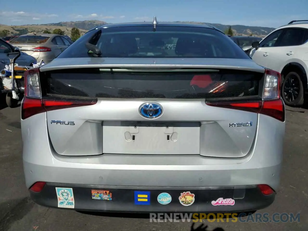 6 Photograph of a damaged car JTDKARFU5K3077176 TOYOTA PRIUS 2019