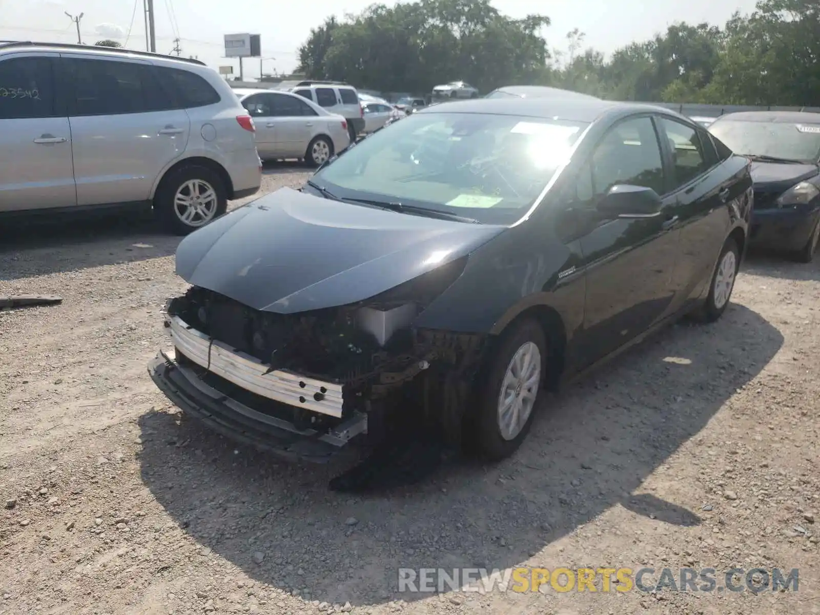 2 Photograph of a damaged car JTDKARFU5K3077520 TOYOTA PRIUS 2019